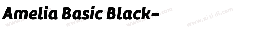 Amelia Basic Black字体转换